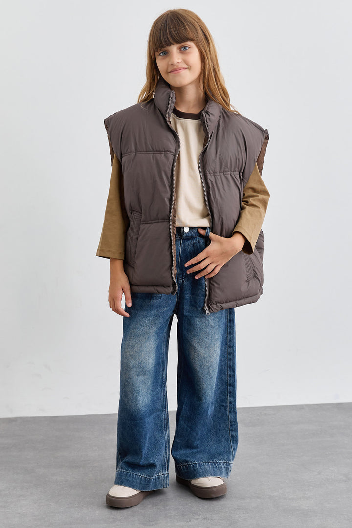 ווסט פוף בסגירת רוכסן | חום