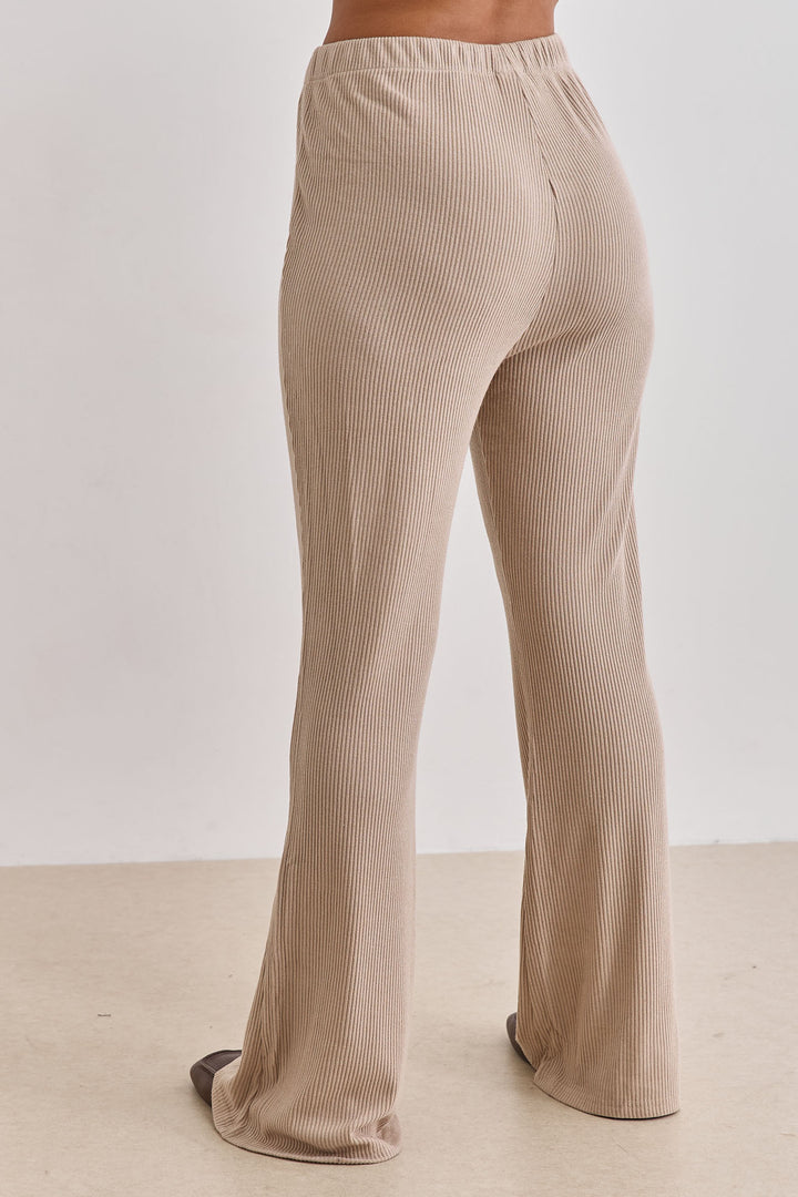 מכנסי פדלפון קאן בד סריג | בז'