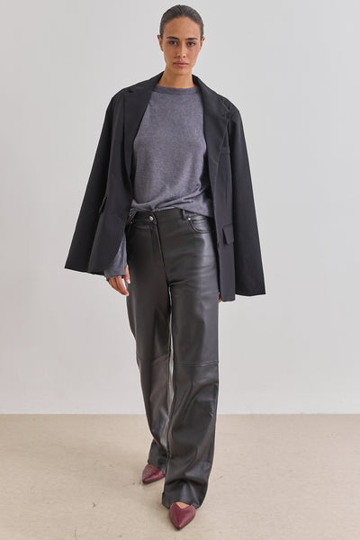 מכנסי דמוי עור הלנה | שחור