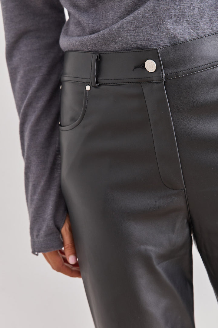 מכנסי דמוי עור הלנה | שחור