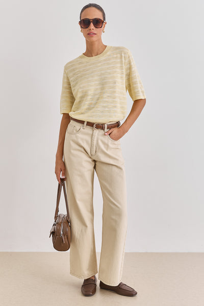 חגורת דמוי עור קלארו תיפורים בולטים | חום