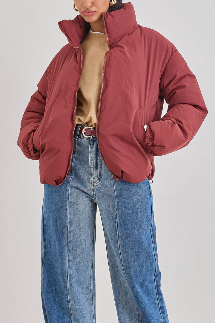 מעיל פוף איאן | בורדו