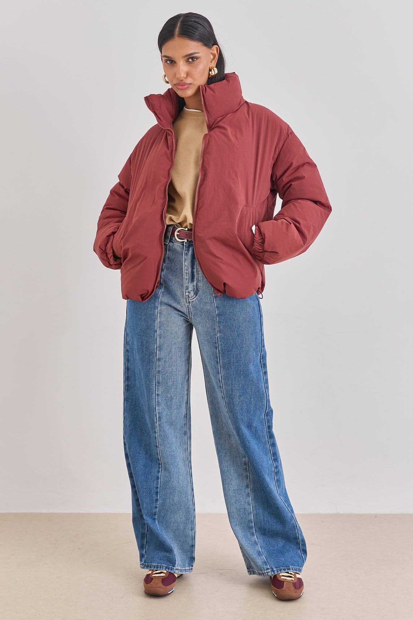 מעיל פוף איאן | בורדו