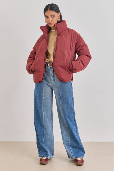 מעיל פוף איאן | בורדו