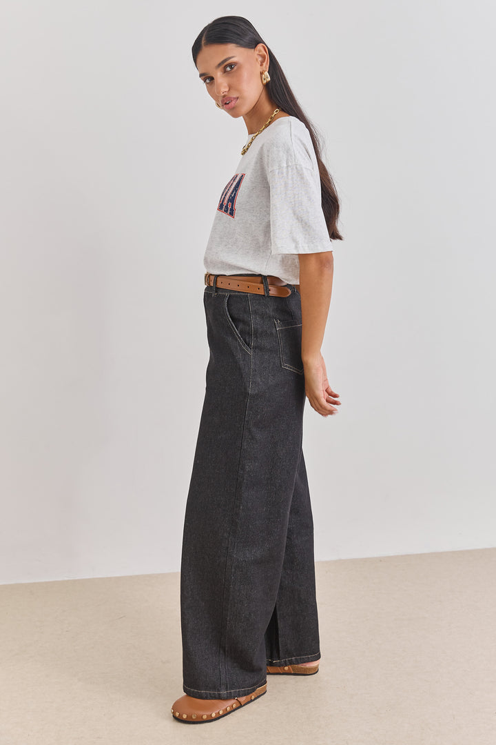 טי שירט קליפורניה פרינט | אפור