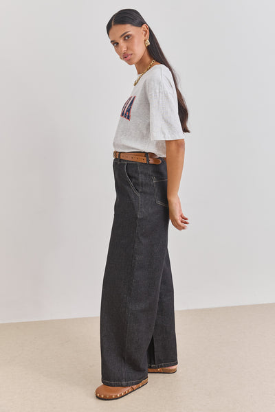 טי שירט קליפורניה פרינט | אפור