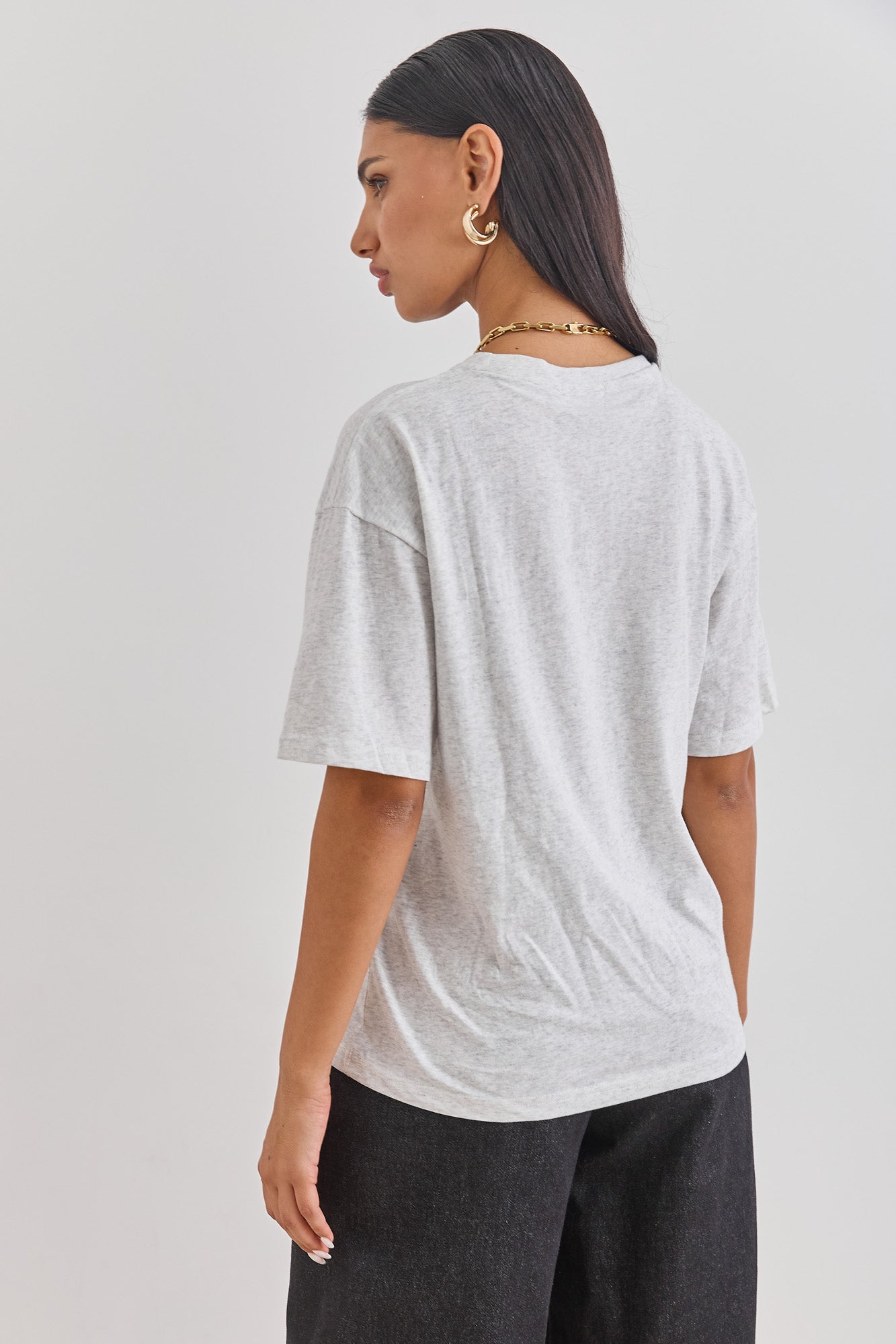 טי שירט קליפורניה פרינט | אפור