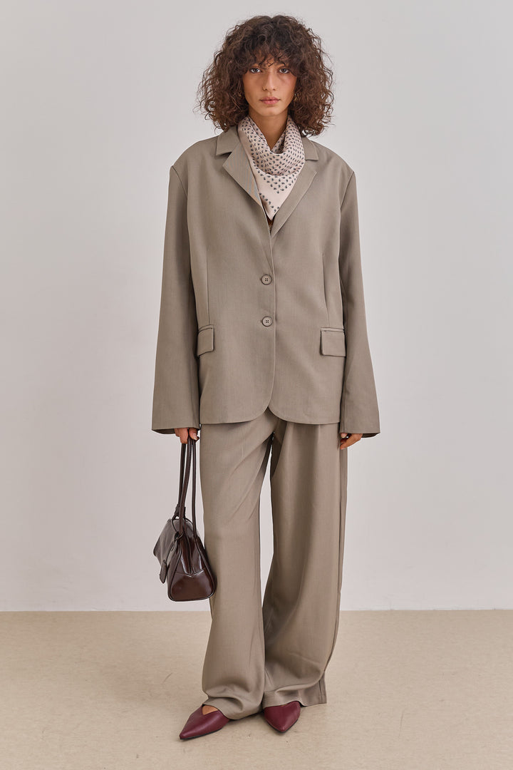 בלייזר לירוי גזרת אוברסייז | חאקי