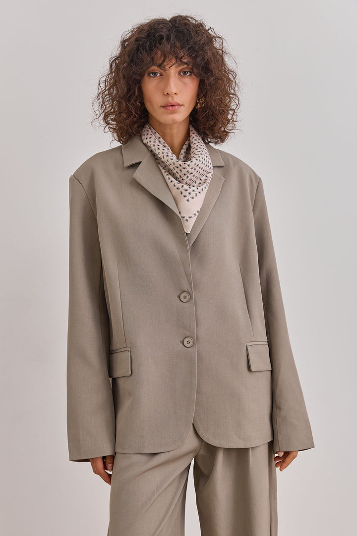 בלייזר לירוי גזרת אוברסייז | חאקי