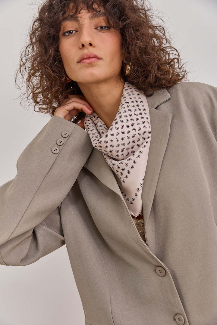 בלייזר לירוי גזרת אוברסייז | חאקי