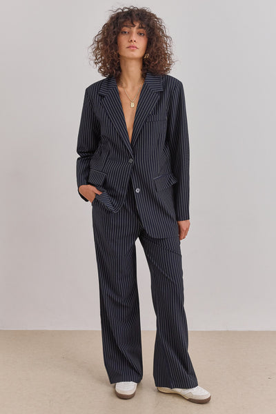 מכנסיים מחויטים ביל סטרייפס | כחול נייבי