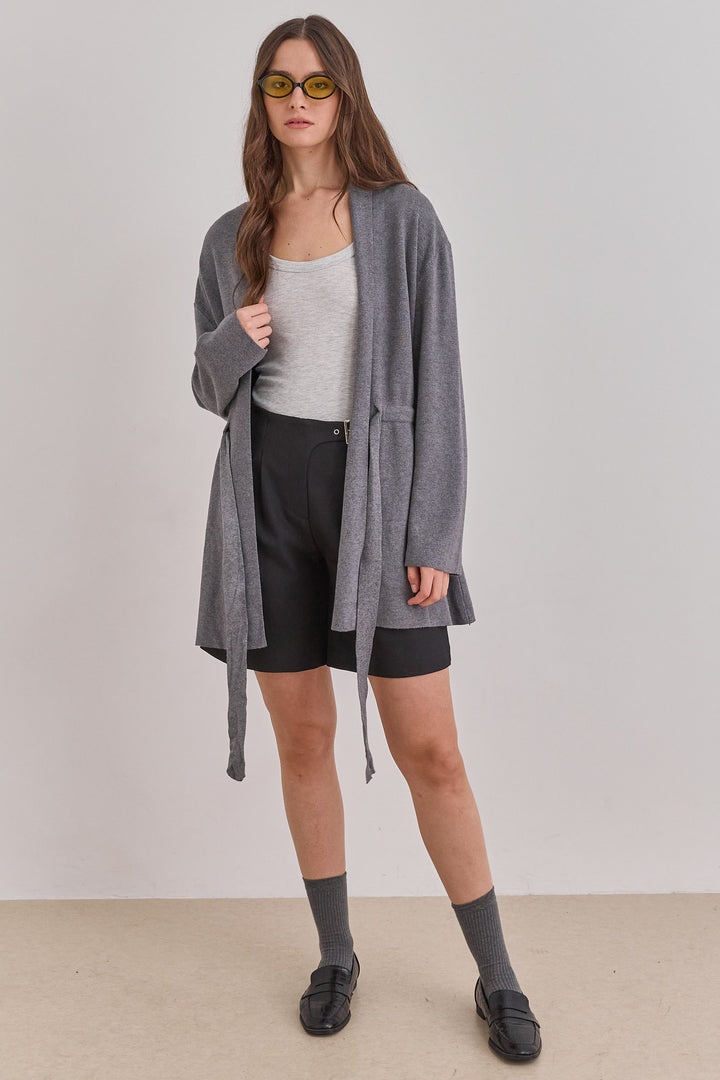 עליונית סריג מקס סגירת קשירה | אפור