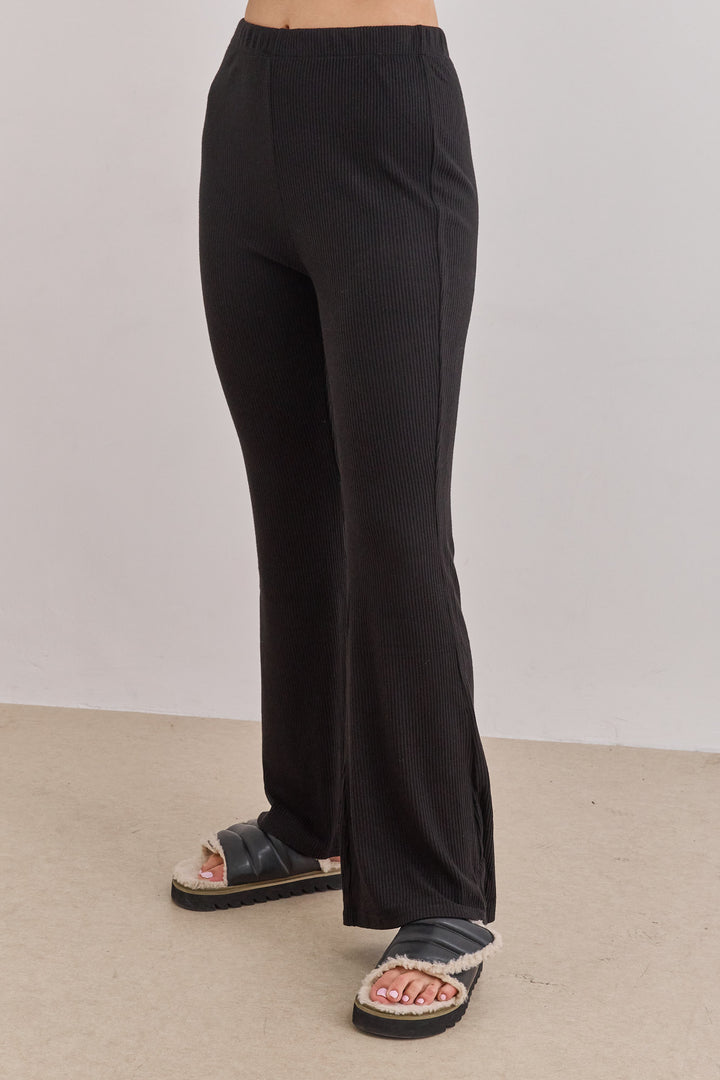 מכנסי פדלפון קאן בד סריג | שחור