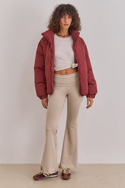 טייץ פדלפון אליס בד מחטב | מוקה