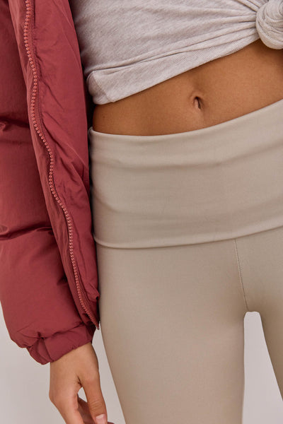 טייץ פדלפון אליס בד מחטב | מוקה