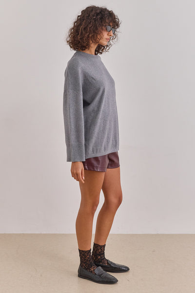 חולצת סריג טוקיו צווארון ניקי | אפור