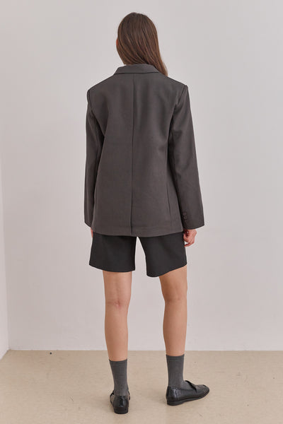 דדי בלייזר אלינור בגזרת מחויטת | אפור כהה