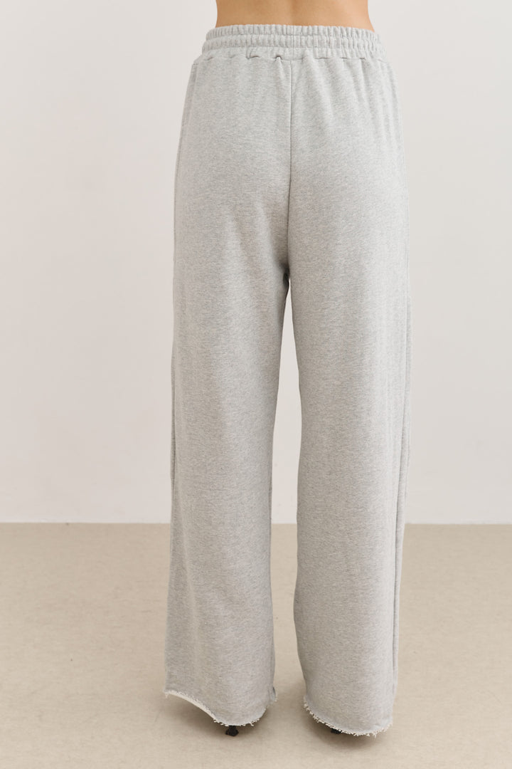 מכנסי פרנץ' טרי ניס גזרת אוברסייז | אפור