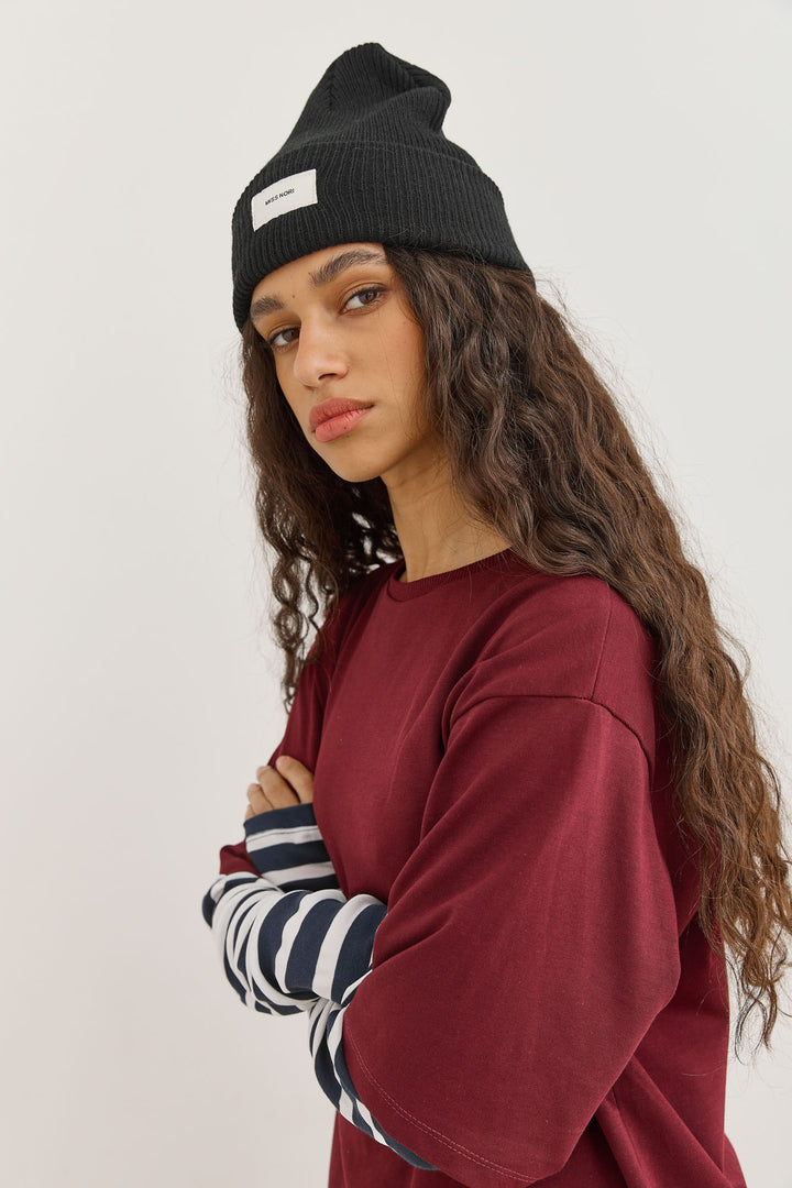 כובע גרב פאץ' לוגו | שחור