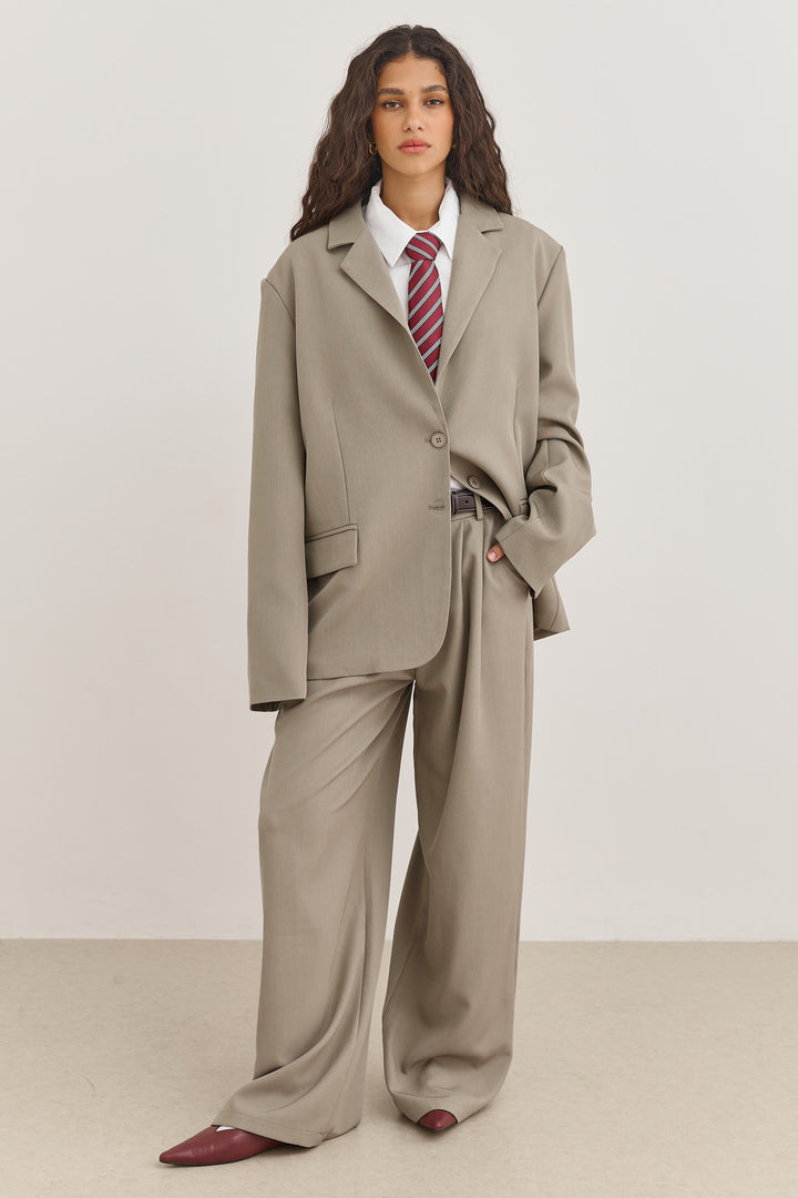 עניבת מקס דוגמת פסים | בורדו