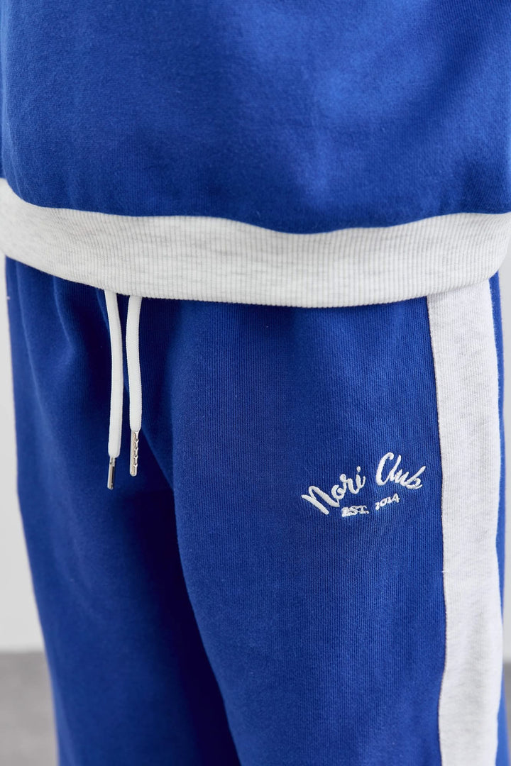 חליפת פוטר שני חלקים אוברסייז | כחול