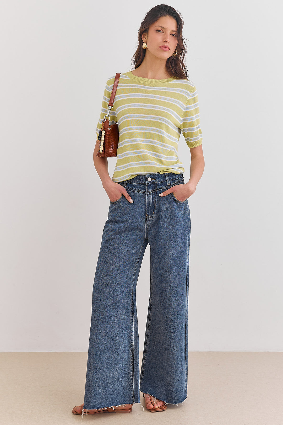 מכנסי דנים לוסי סיומת פרומה | ג'ינס כהה