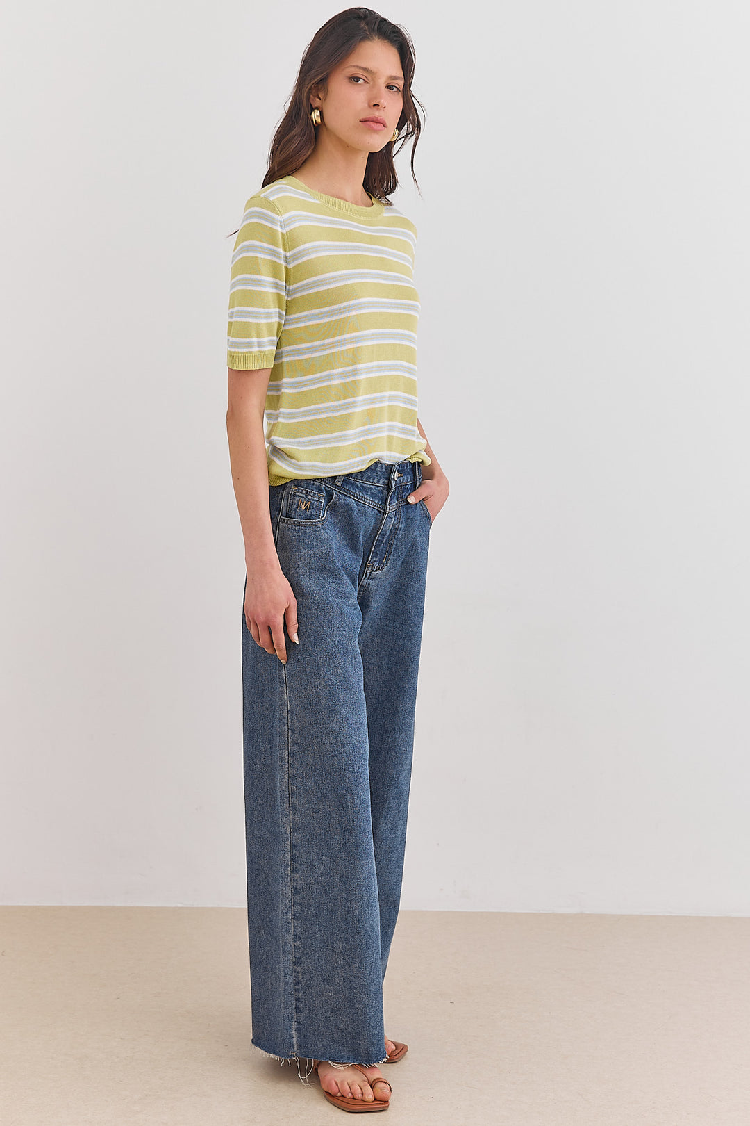 מכנסי דנים לוסי סיומת פרומה | ג'ינס כהה