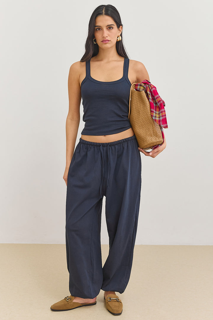 גופיית ריב סשה | כחול נייבי