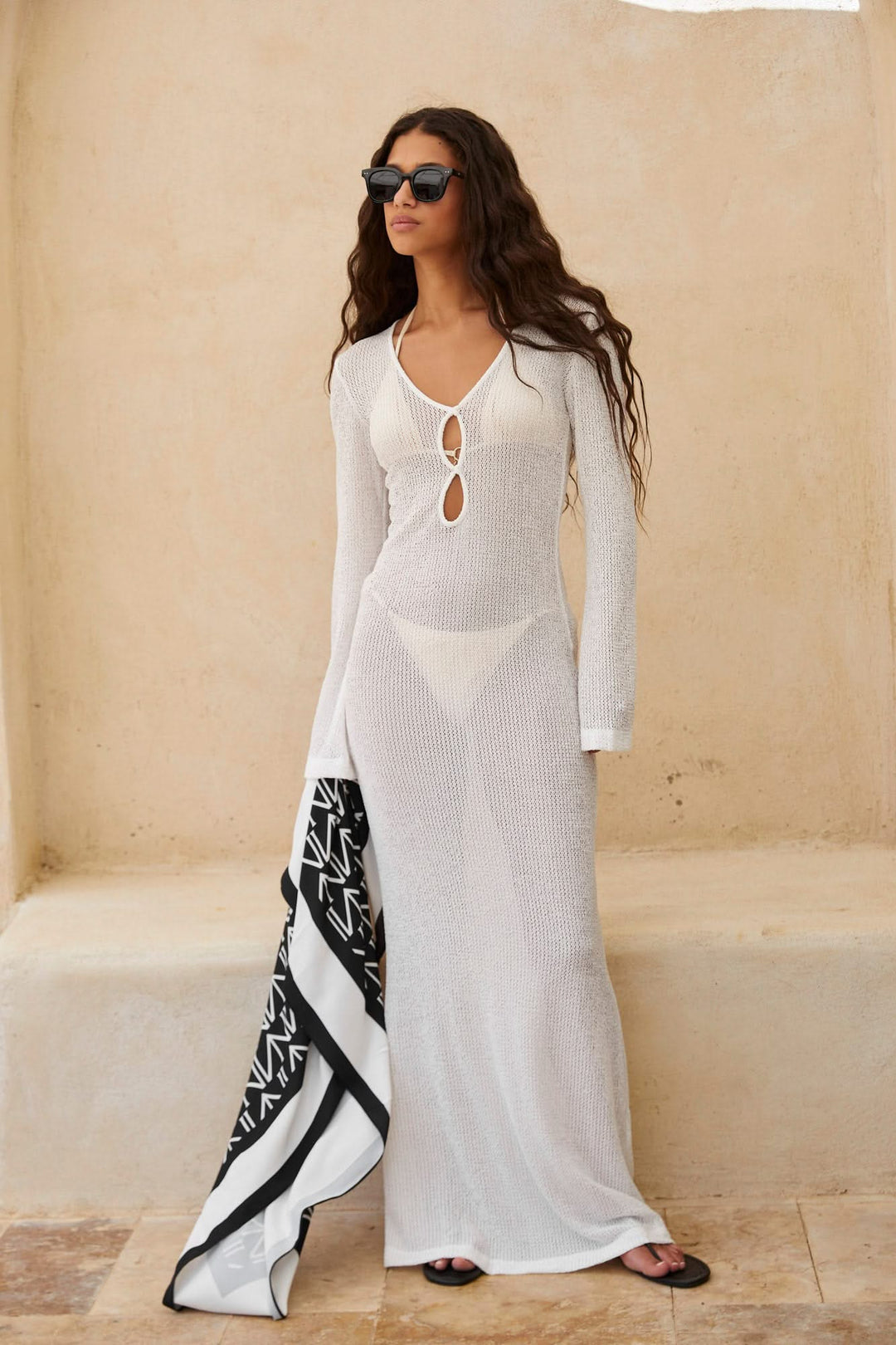 שמלת חוף לורנס מרמייד | לבן