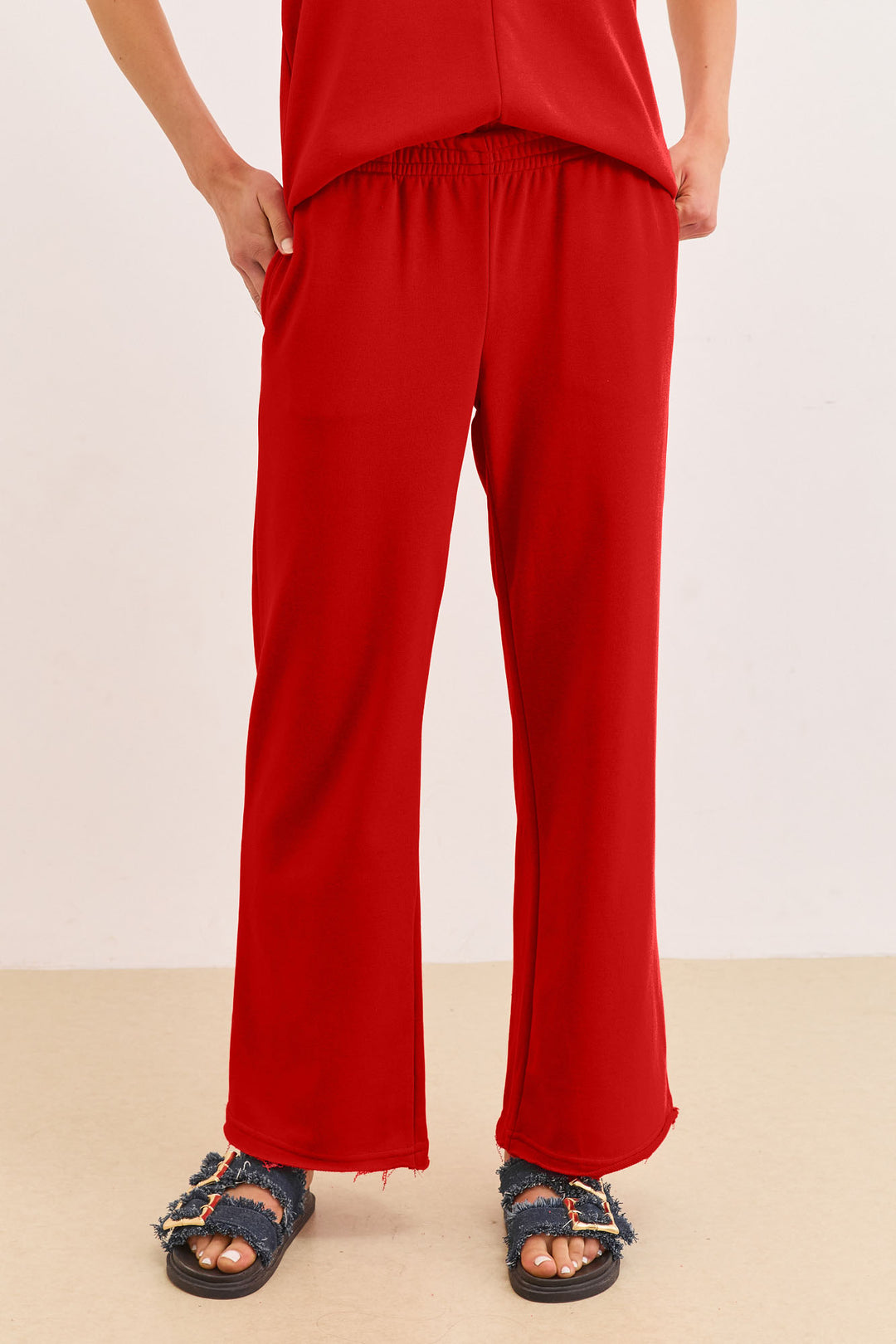 מכנסי גבריאל גזרה ישרה | אדום