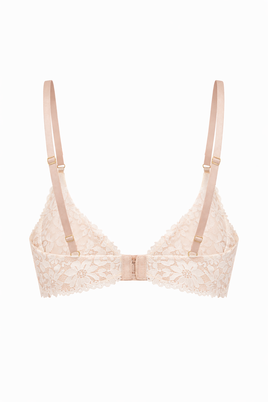 חזיית תחרה אנג'לה בשילוב ברזלים | שמנת/פודרה