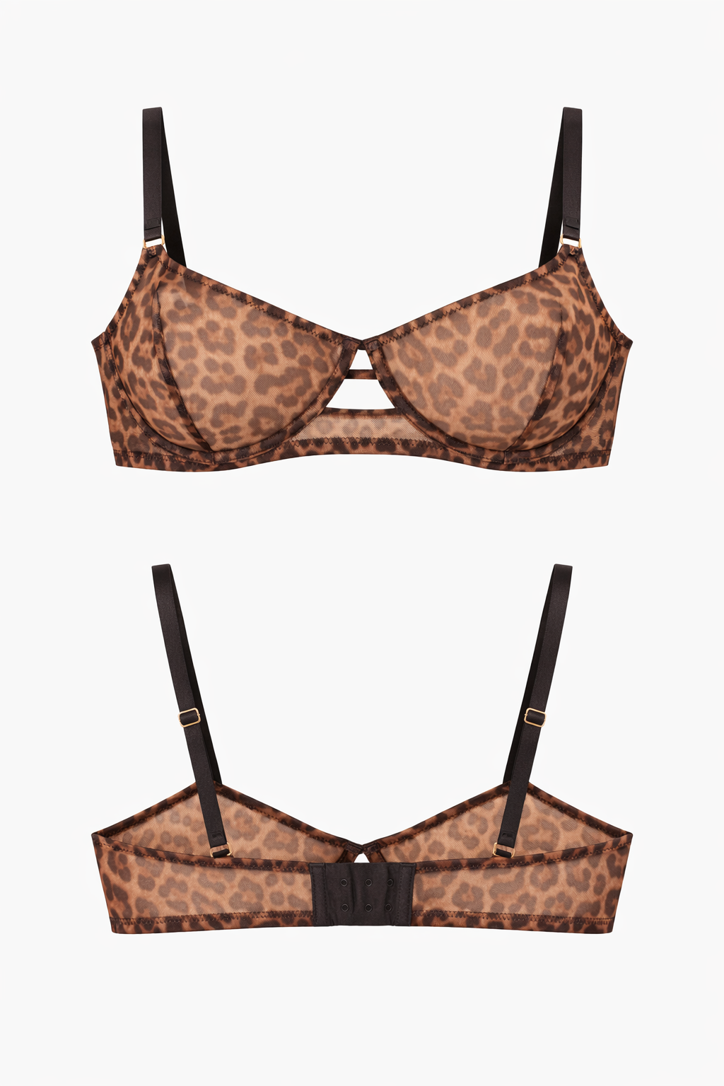 חזיית רשת נסיס בשילוב ברזלים | מנומר