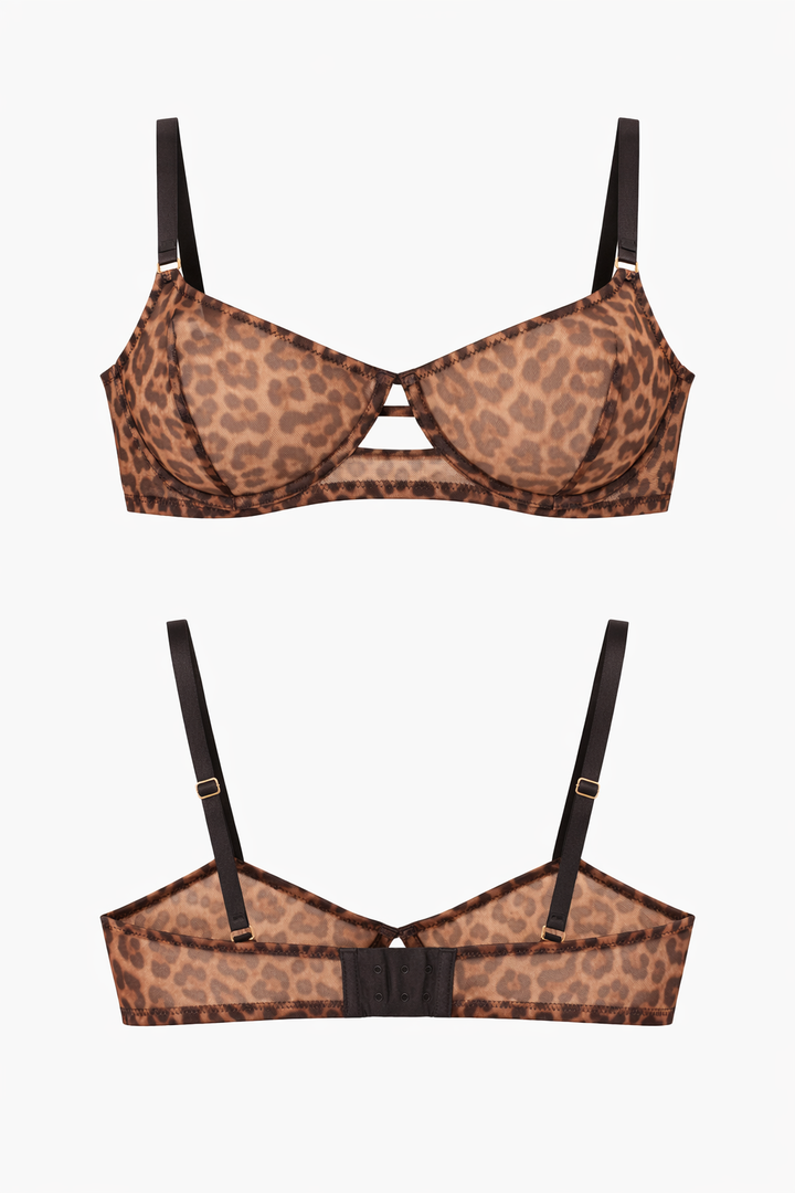 חזיית רשת נסיס בשילוב ברזלים | מנומר