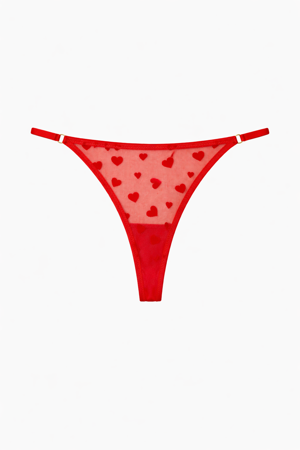 תחתוני חוטיני רשת הארטס רצועות מתכווננות | אדום