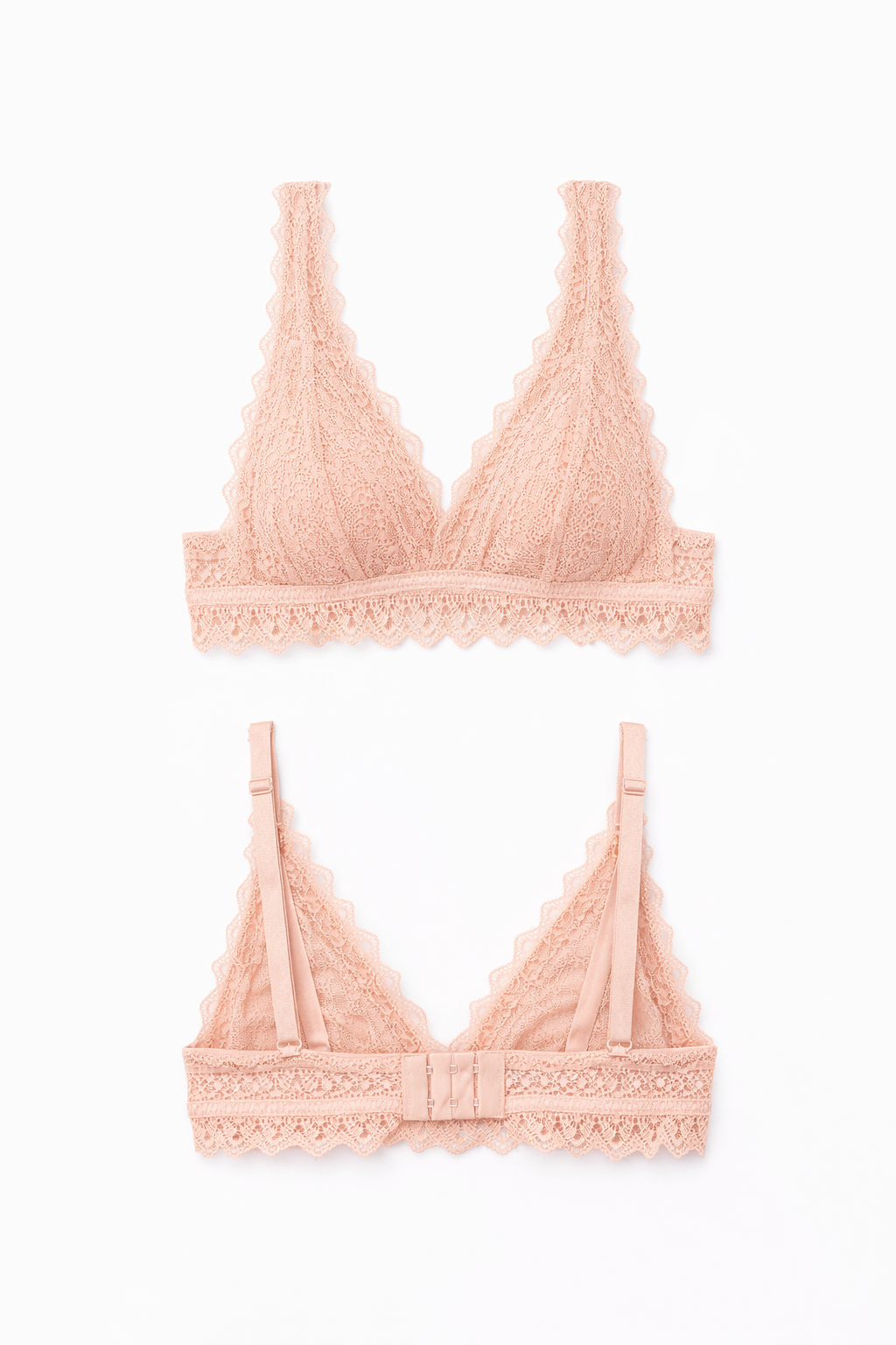 חזיית תחרה אמילי בשילוב בטנה | ורוד