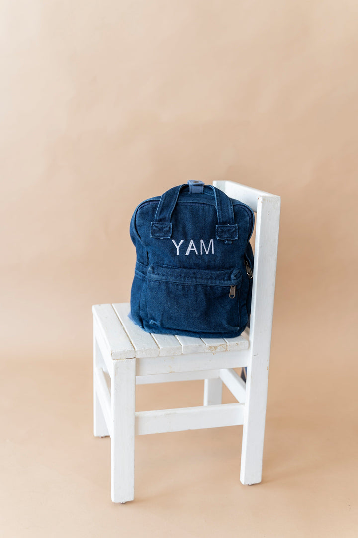 תיק גב דנים קטן | ג'ינס כהה