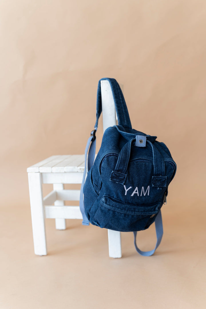 תיק גב דנים קטן | ג'ינס כהה