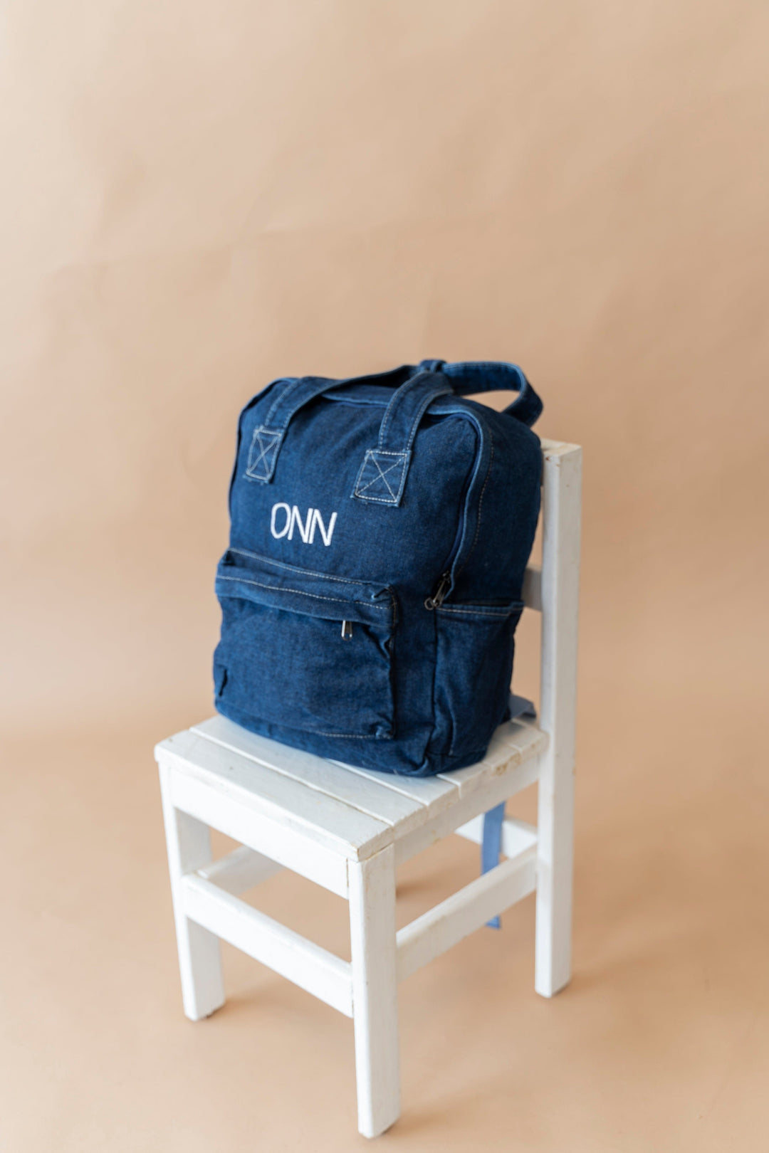 תיק גב דנים גדול | ג'ינס כהה