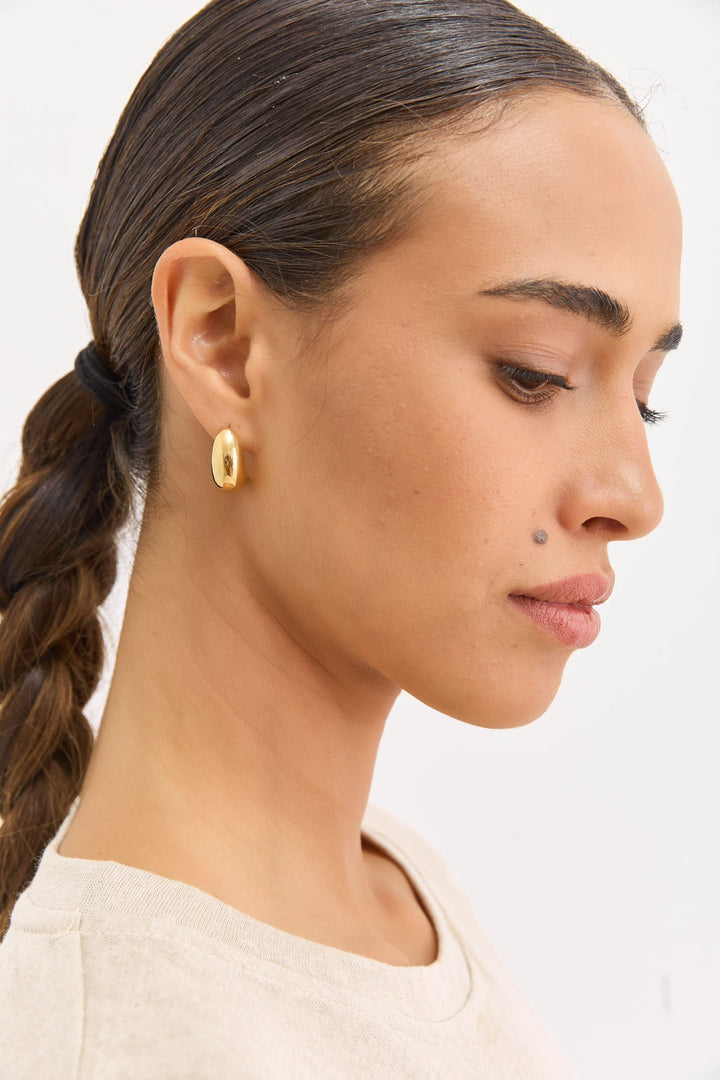 עגילי קספר חצי ירח | זהב