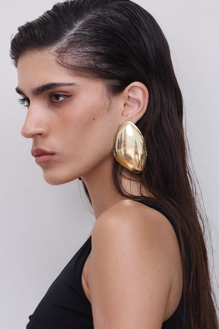 עגילי באנה א-סימטריים | זהב