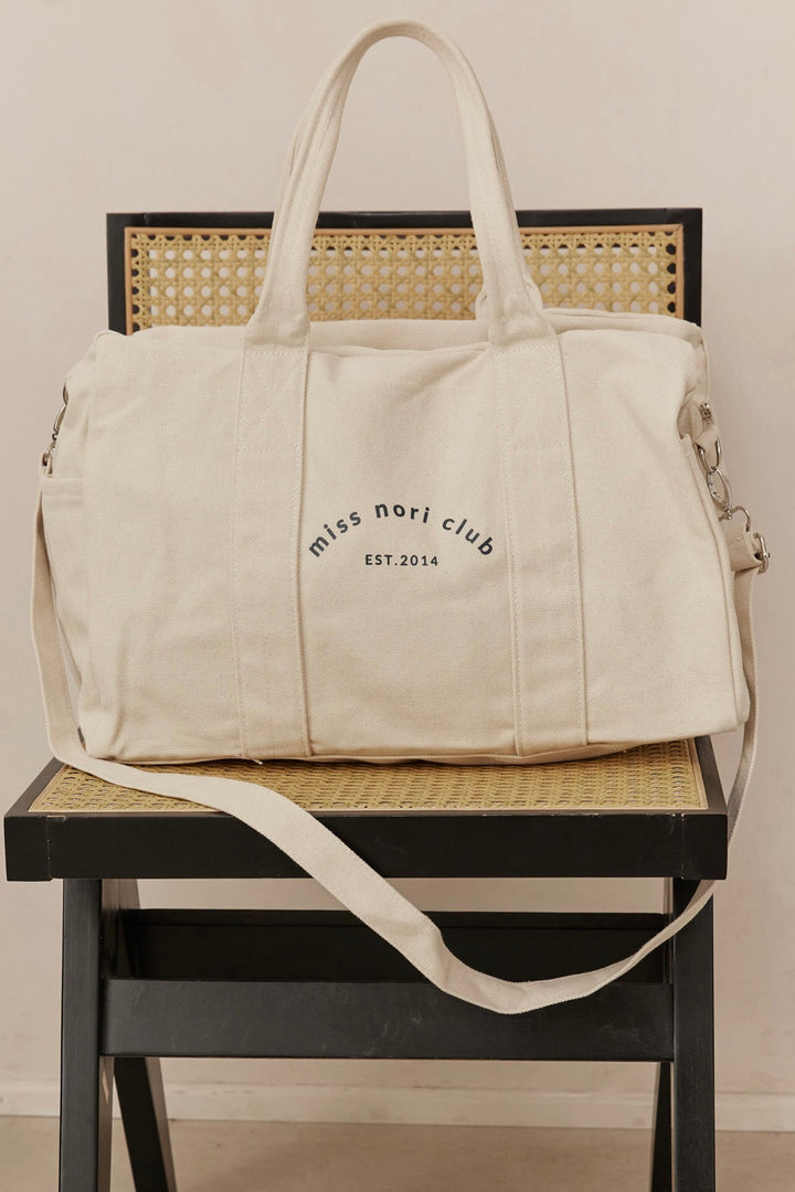 תיק קנבס גדול Nori Club | קרם