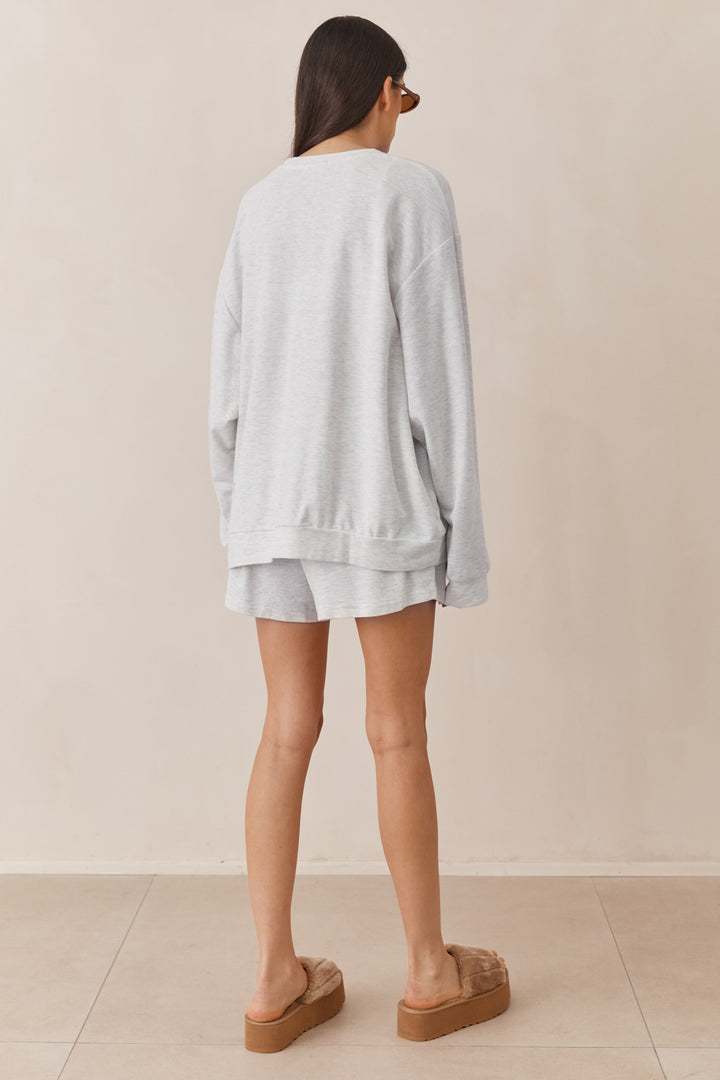 חליפת סופיה גזרת אוברסייז | אפור