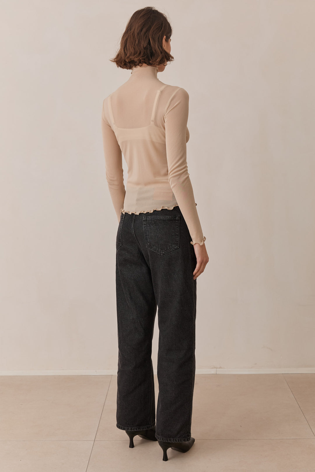 חולצת גולף גייל שקפקפה | בז'