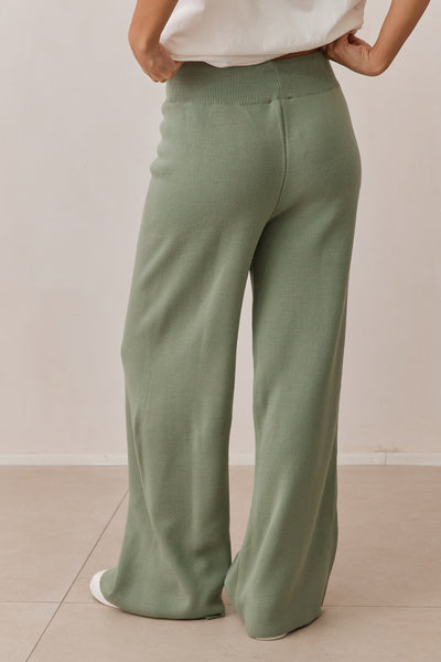 מכנסי סריג בלה | ירוק