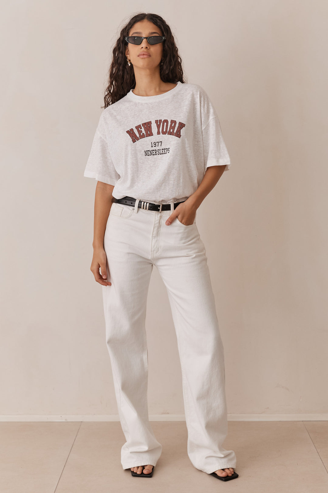 טי שירט NEW YORK | לבן