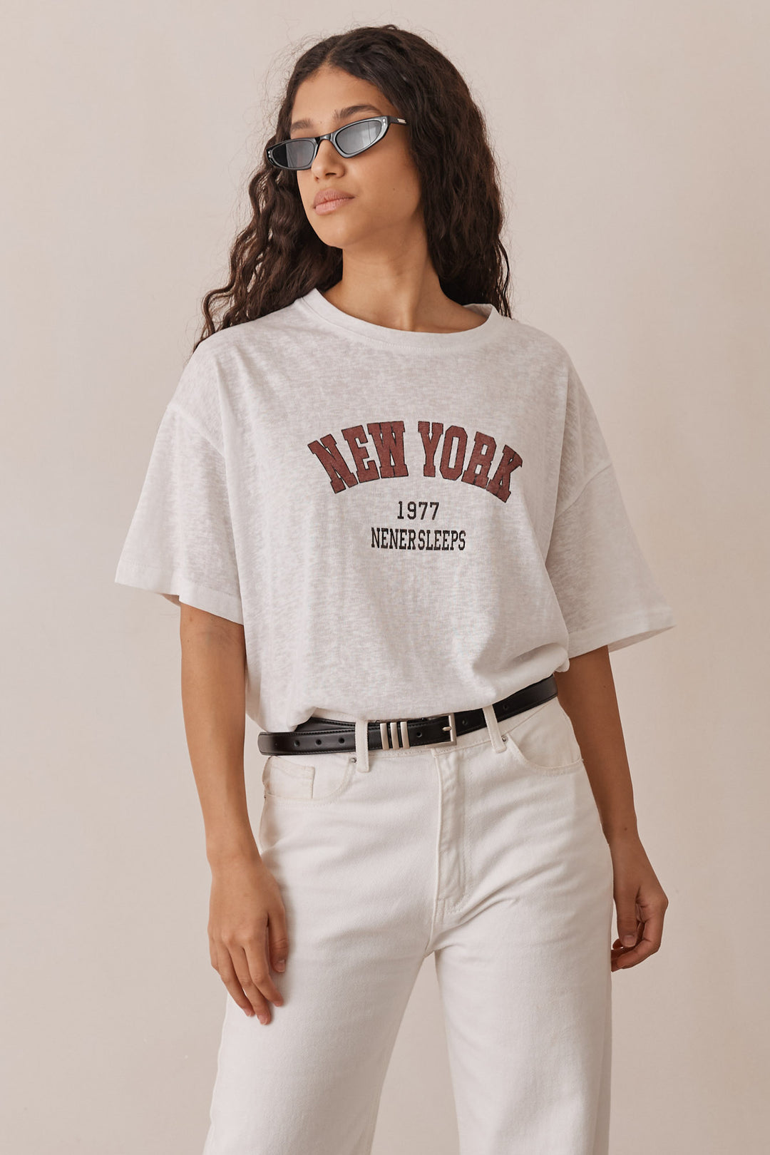 טי שירט NEW YORK | לבן