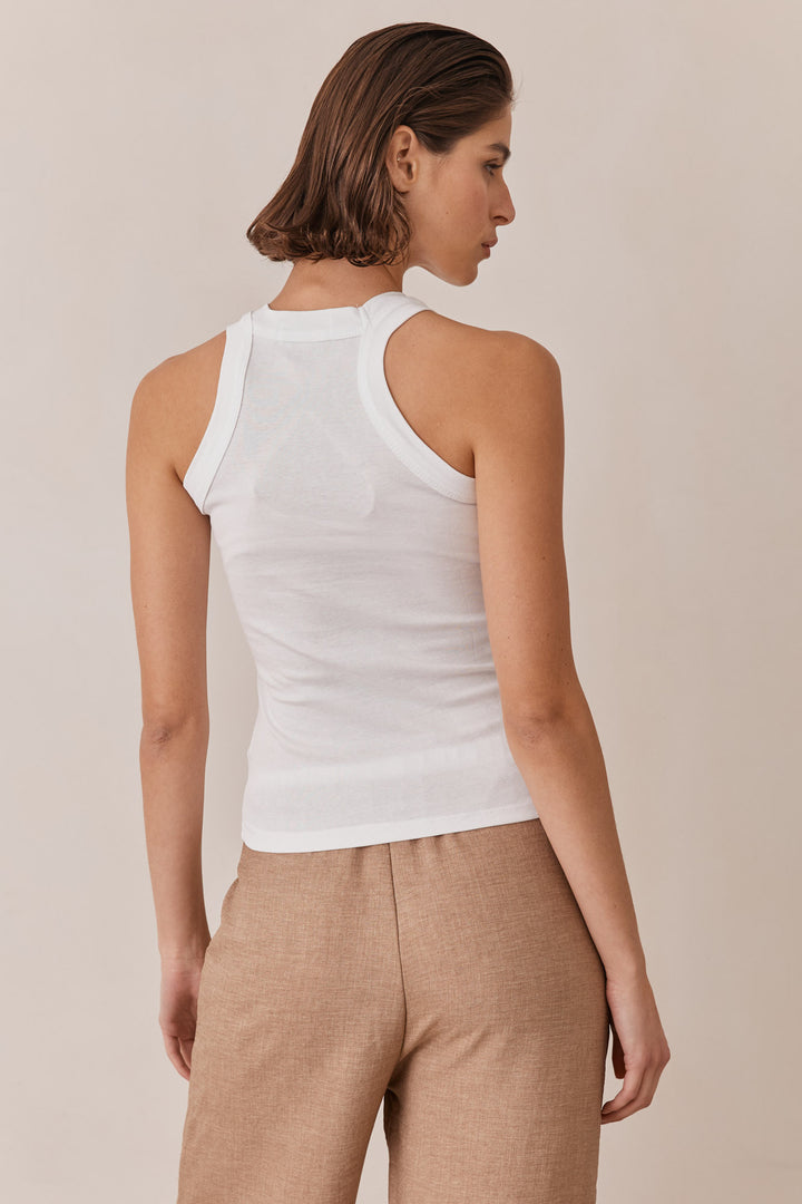 גופיית בייסיק הארלי | לבן