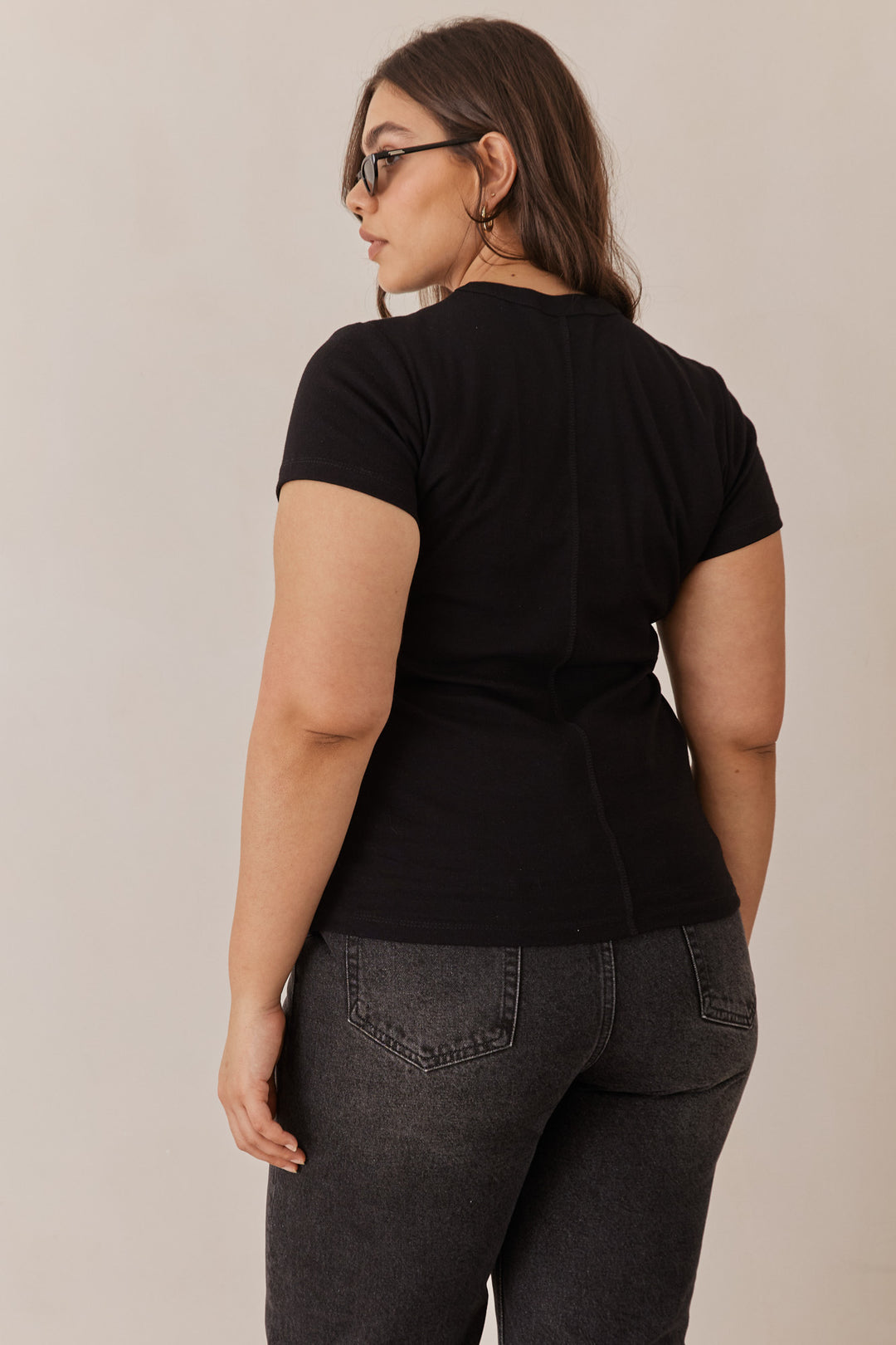 טי שירט בייסיק ריילי בד כותנה | שחור