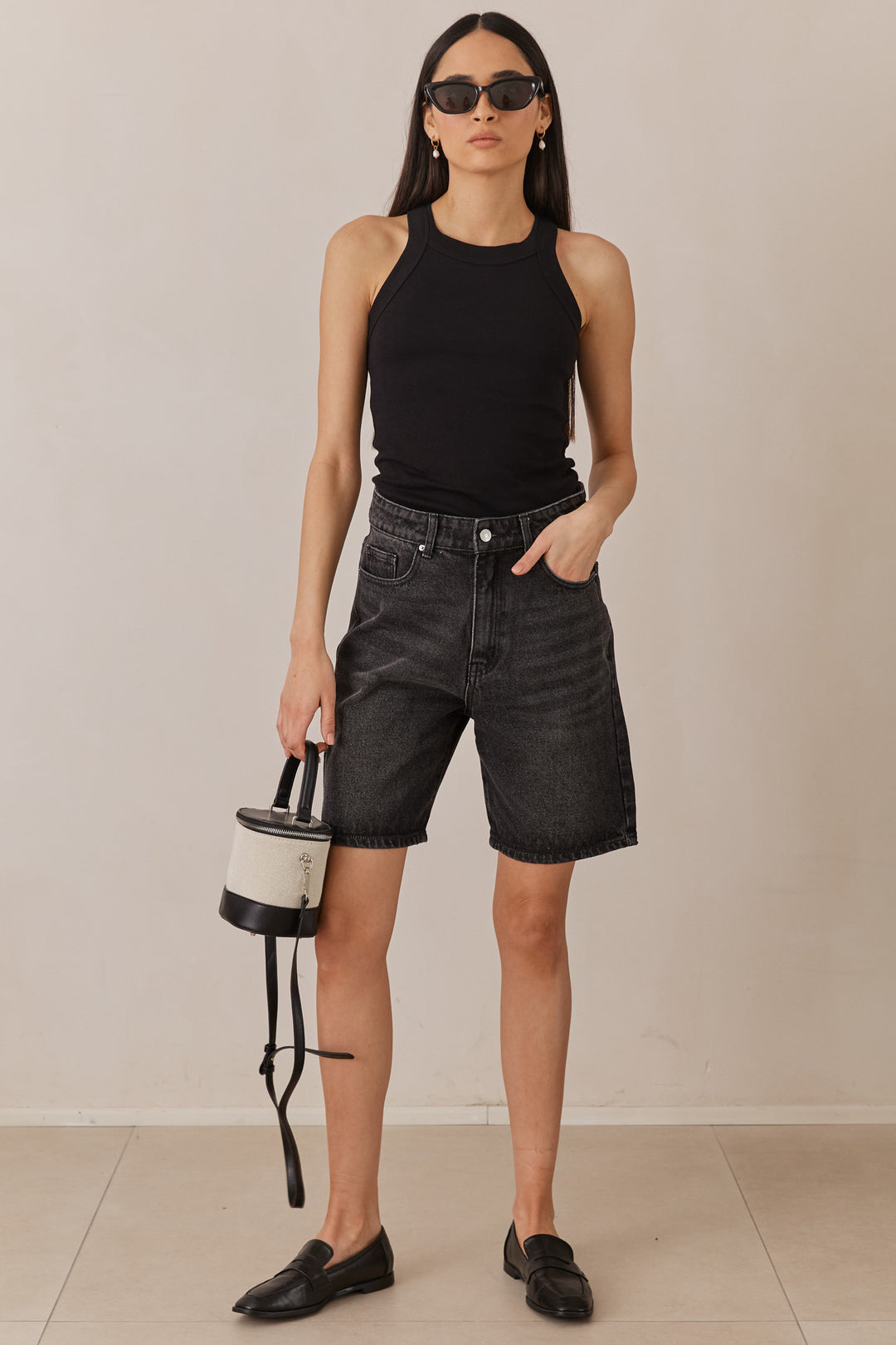 גופיית בייסיק הארלי | שחור