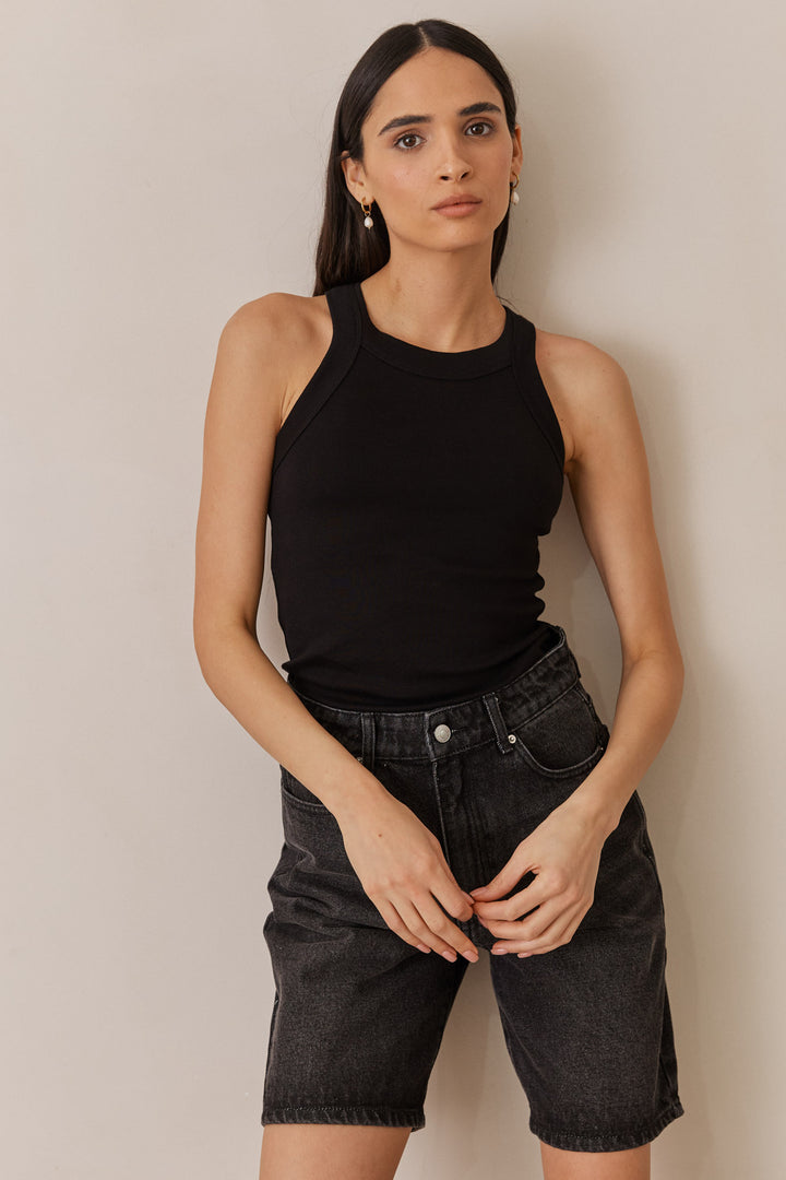 גופיית בייסיק הארלי | שחור